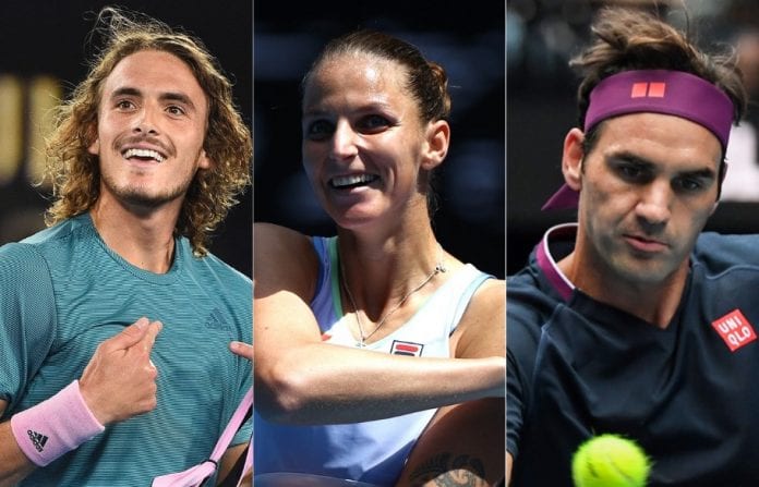 Australian Open, Stefanos Tsitsipas, Karolina Pliskova, Roger Federer, Serena Williams, Naomi Osaka, third round, Rod Laver Arena