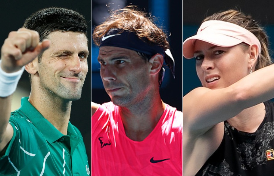 Australian Open, Rafael Nadal, Novak Djokovic, Maria Sharapova, Rod Laver Arena, Roger Federer, Grand Slam