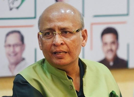 Cong, like-minded parties should move SC on misuse of probe agencies: Abhishek Singhvi