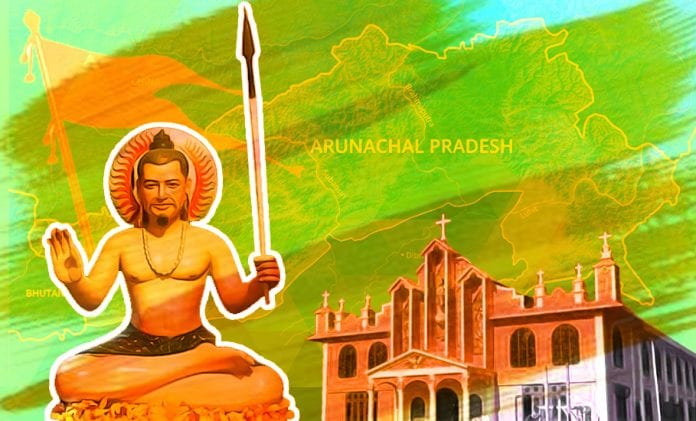 Arunachal Pradesh, Religion, Hindu, Christian