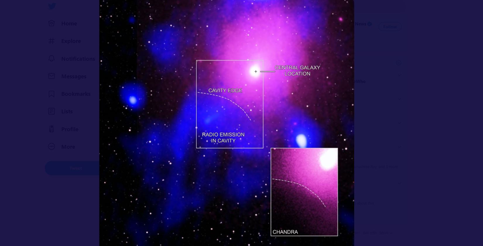 Biggest known cosmic explosion detected left huge dent in space