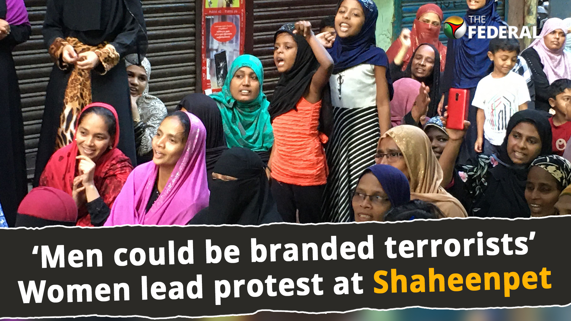 Men could be branded terrorists, says Shaheenpet woman protester