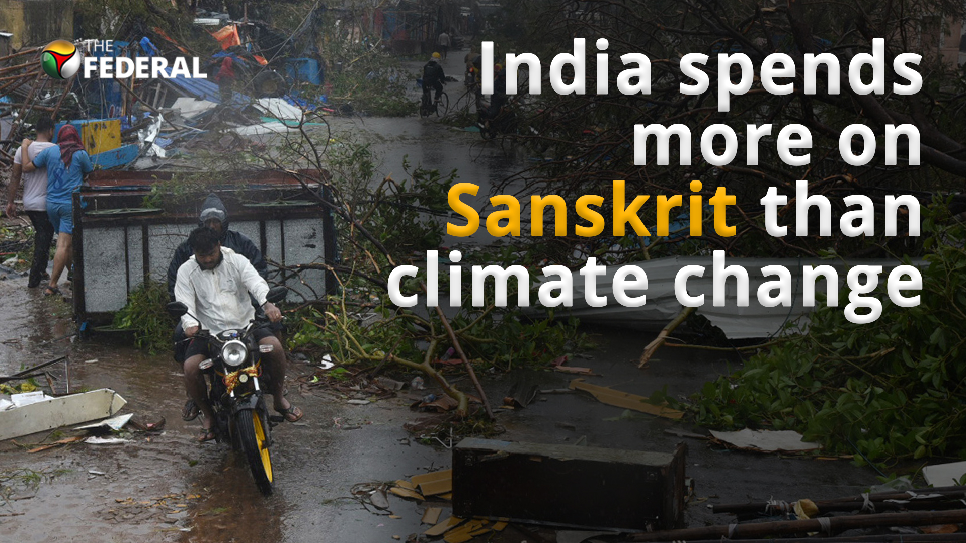 India spends more on Sanskrit than climate change
