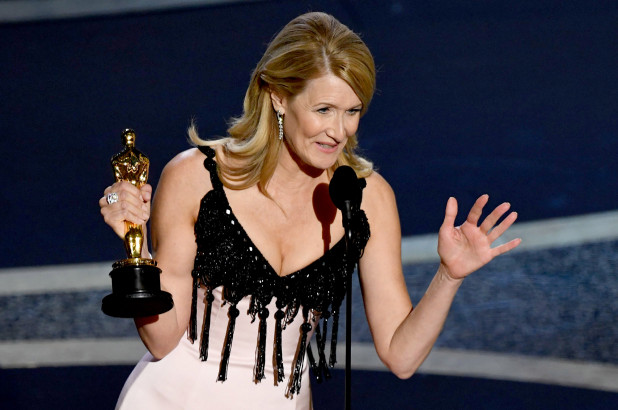 Laura Dern wins best supporting actress Oscar for ‘Marriage Story’