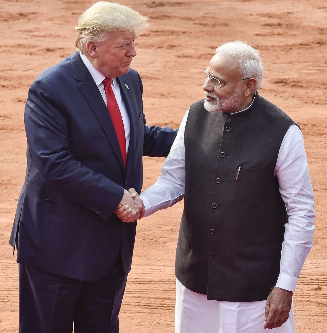 Modi Trump hold talks trade defence security on agenda 