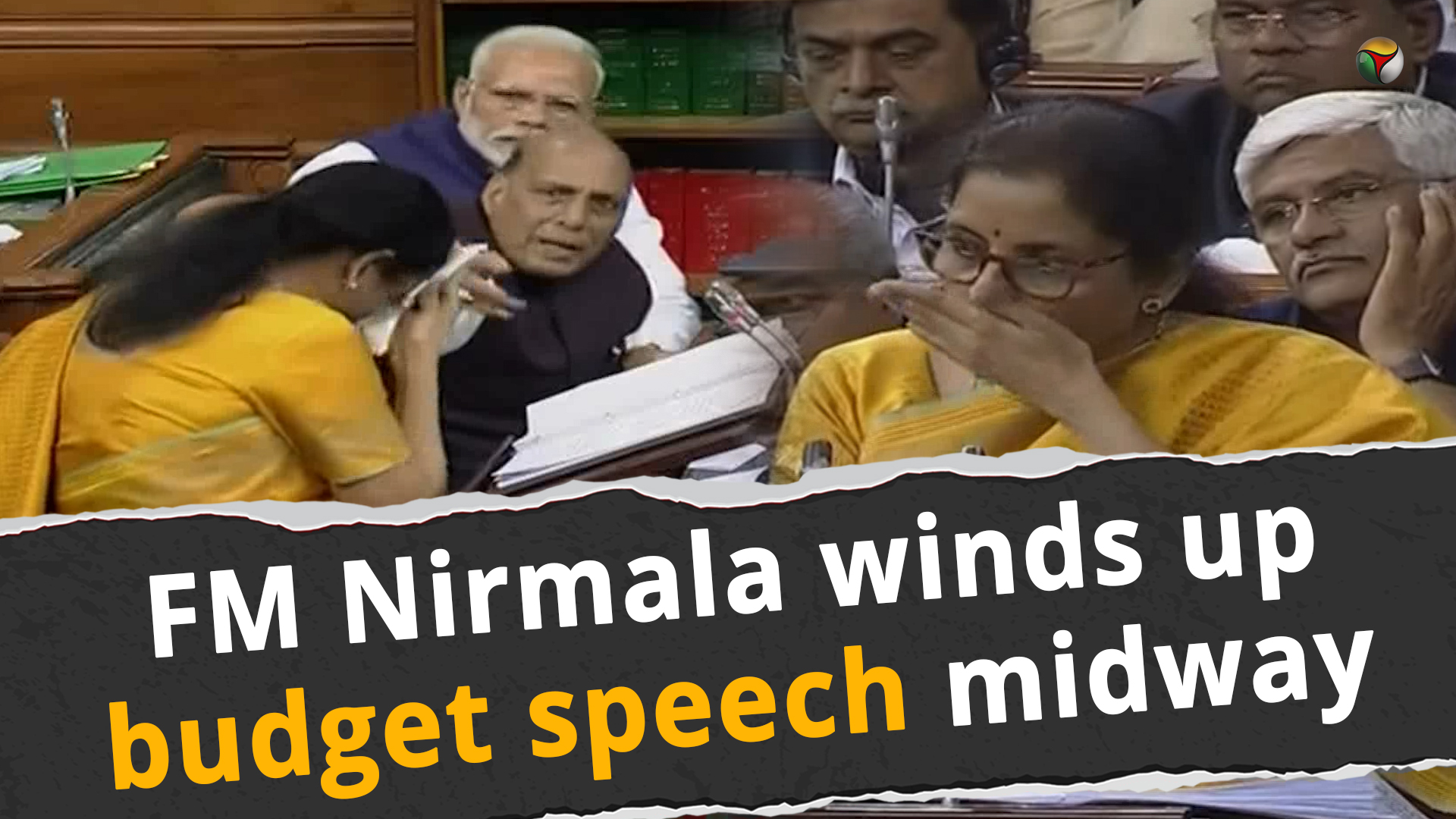 Finance Minister Nirmala winds up budget speech midway