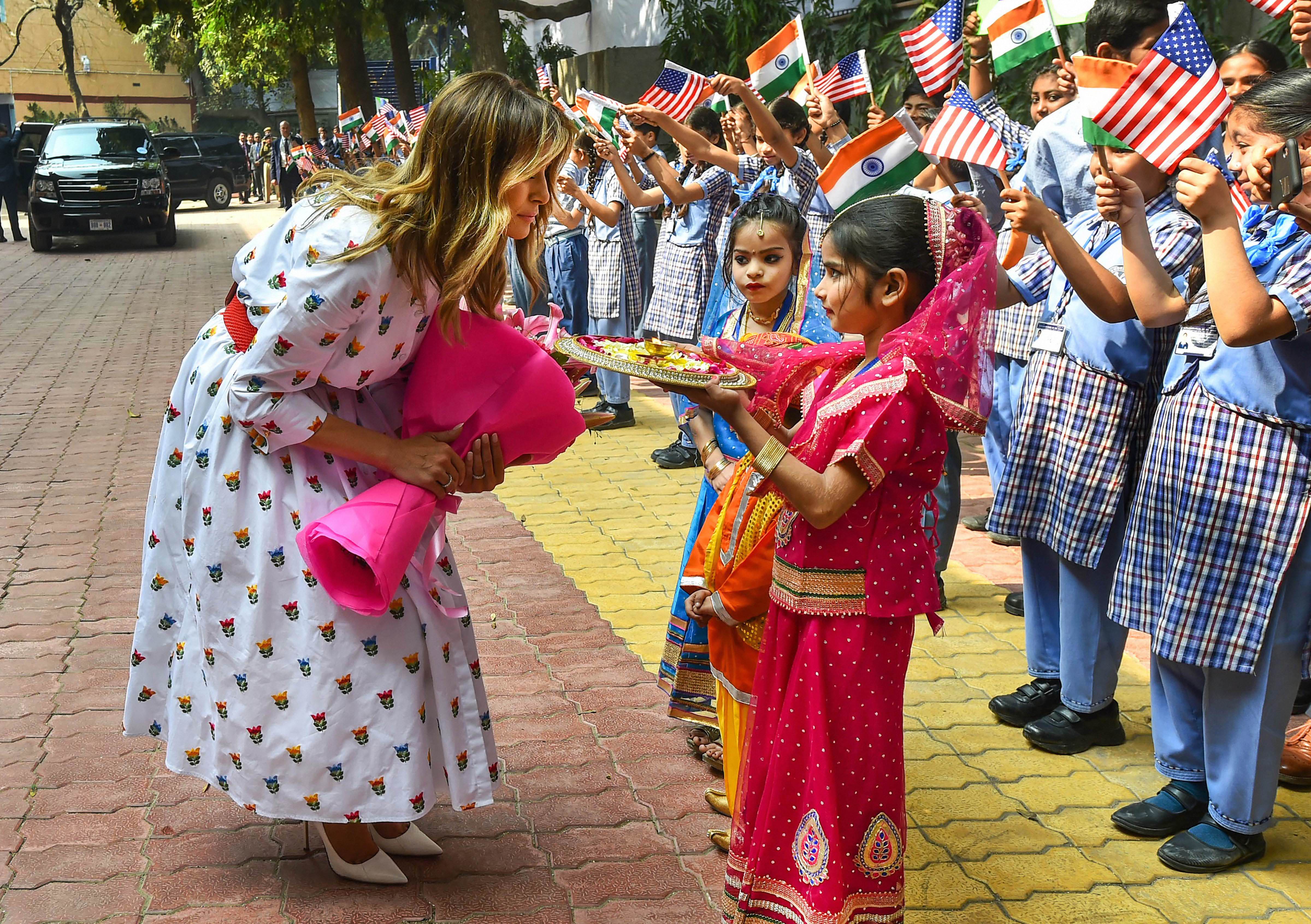 Melania Trump, FLOTUS, Happiness Class, Trump India Visit, Aam Aadmi Party, 