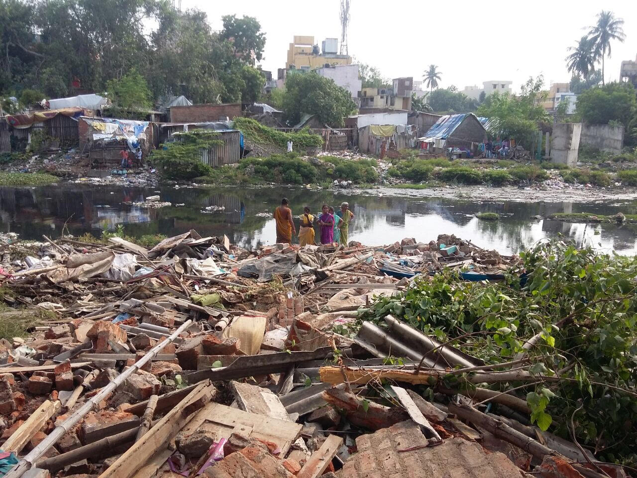 Slum demolition