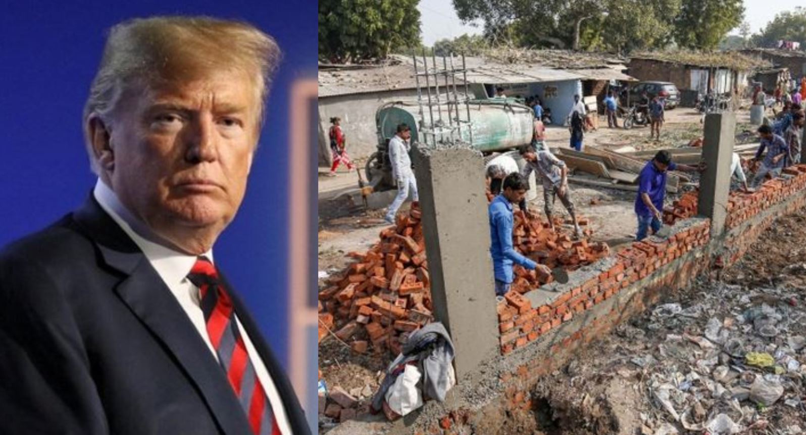 Walling Gujarat slums for Trumps 3-hr visit reflects slave mentality: Sena