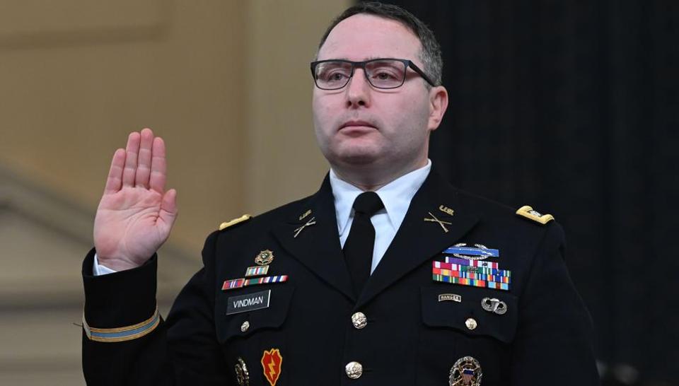 Army officer who testified at Trump impeachment loses White House job