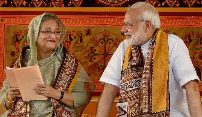 Bangladesh PM Sheikh Hasina Indian PM Narendra Modi
