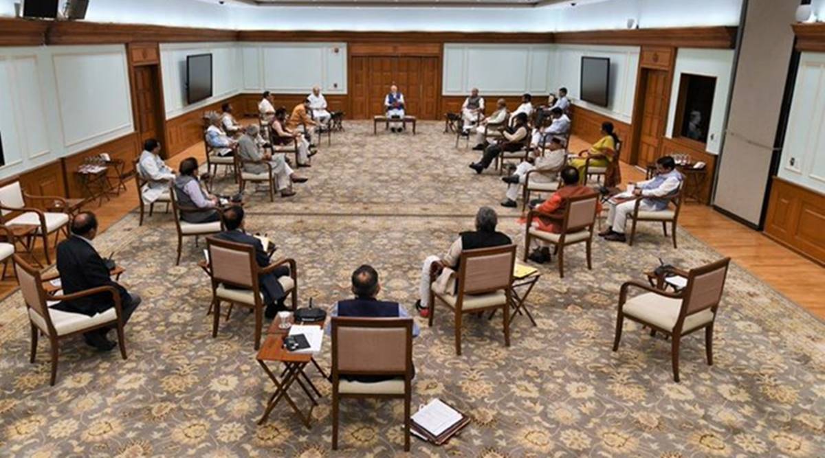 PM, ministers practise social distancing at cabinet meeting