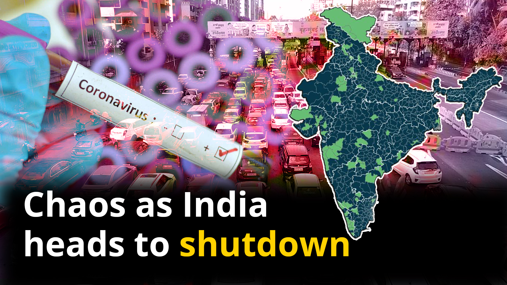 Chaos as India heads to shutdown