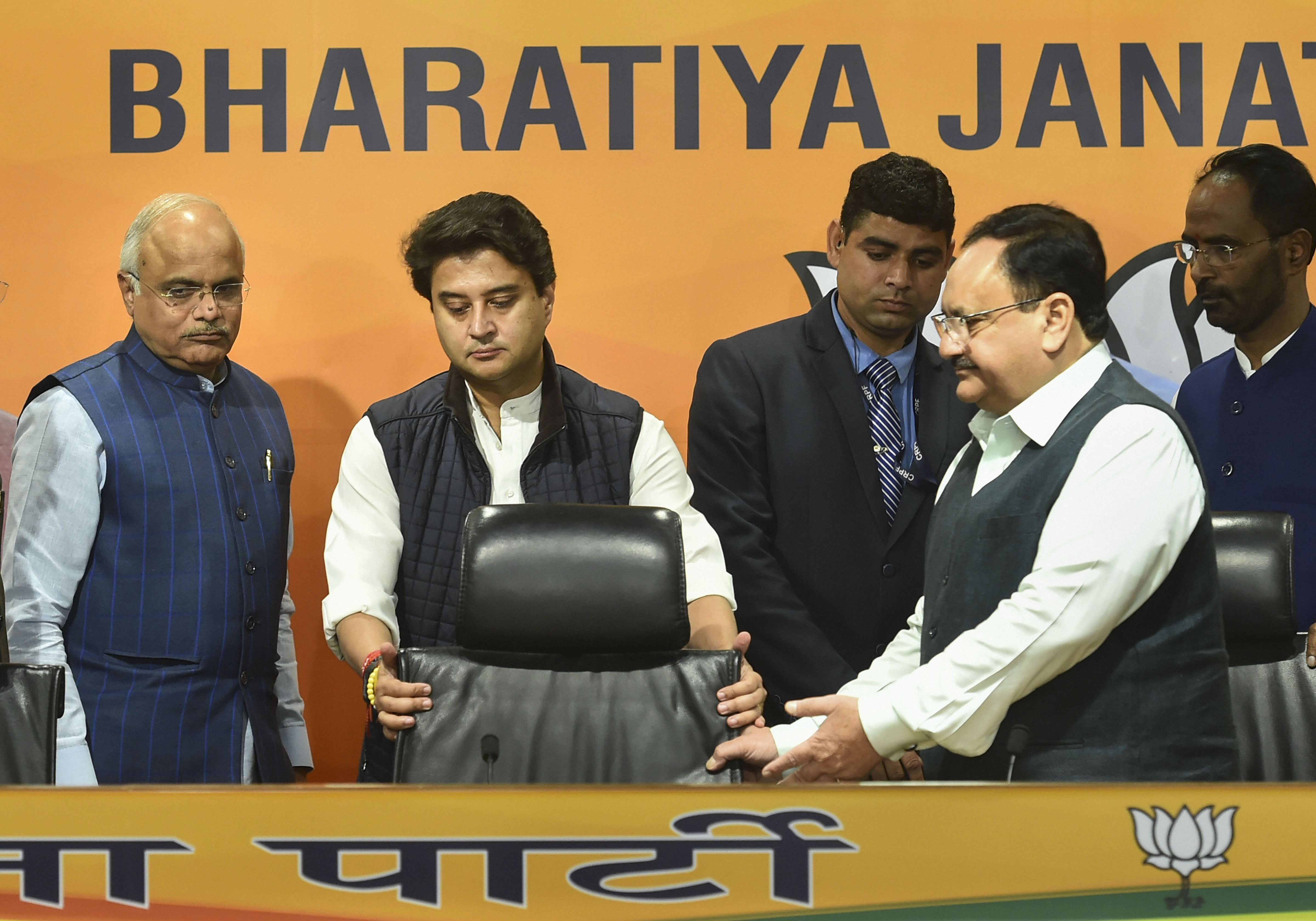 BJP fields Jyotiraditya Scindia for Rajya Sabha polls along with 9 others