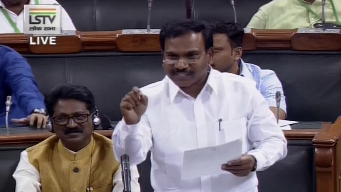 Highly qualified youths getting menial jobs, says A. Raja in Lok Sabha