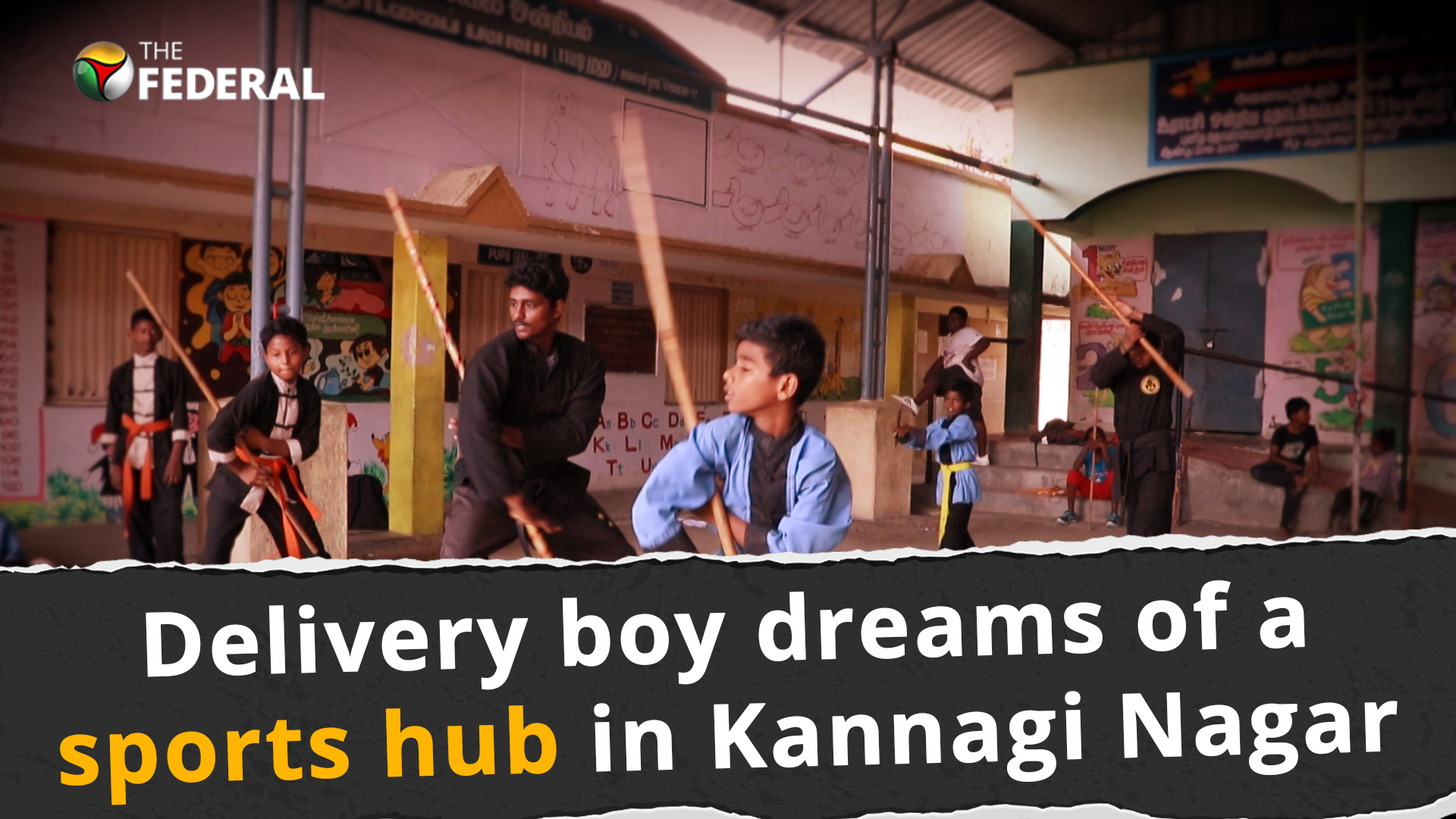 Delivery boy dreams of a sports hub in Kannagi Nagar