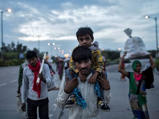 With ₹3 in his pocket, this worker plans to walk 700 kms to reach home