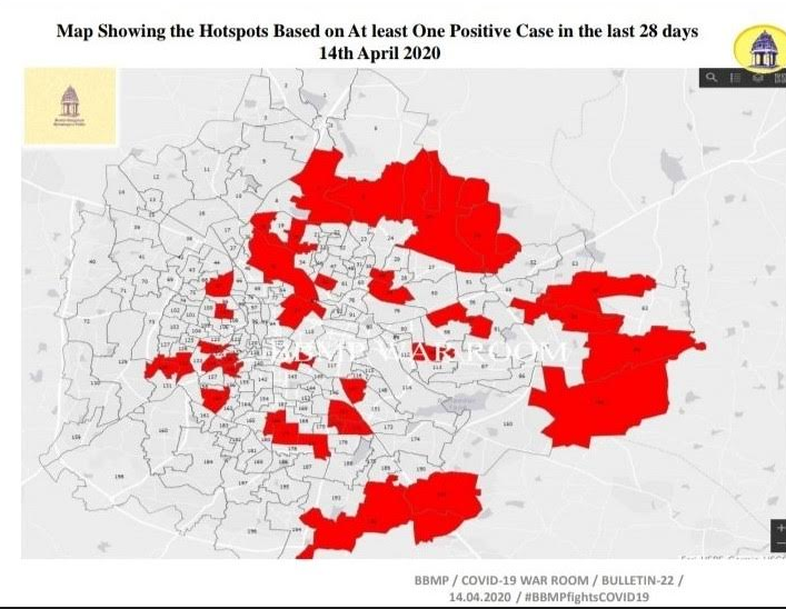 38 Wards In Bengaluru Declared As Covid 19 Hotspots