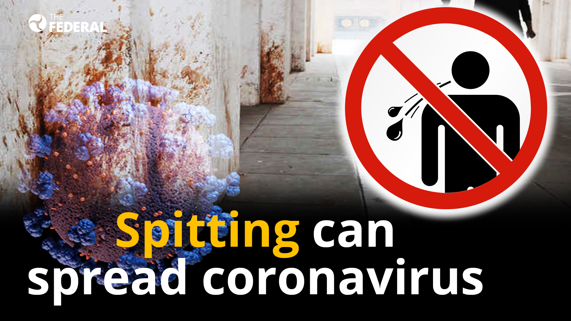Spitting can spread coronavirus, time to stop