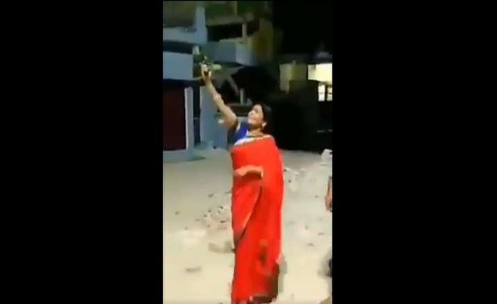 Woman BJP leader fire shots in air during 9-minute event, FIR lodged