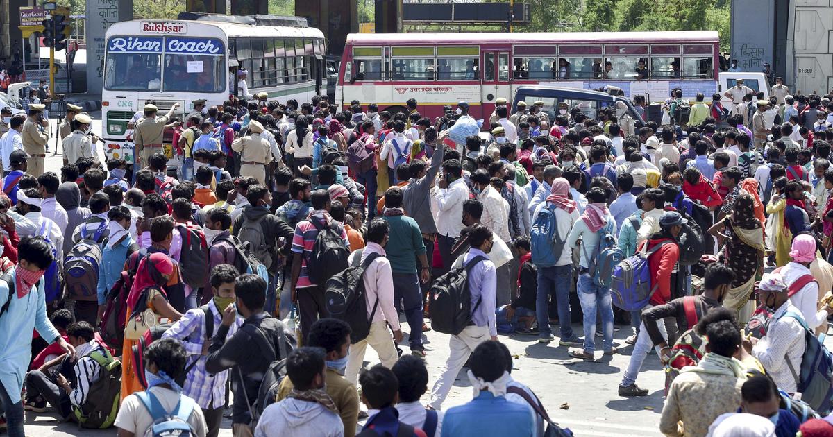 Migrants workers Movement Gujarat UP