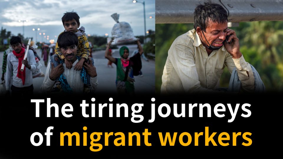 The tiring journeys of migrant workers in India