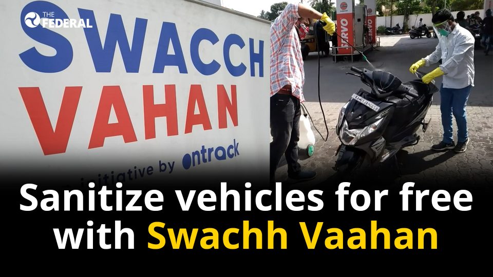 Bangalore based startup sanitizes vehicles for free