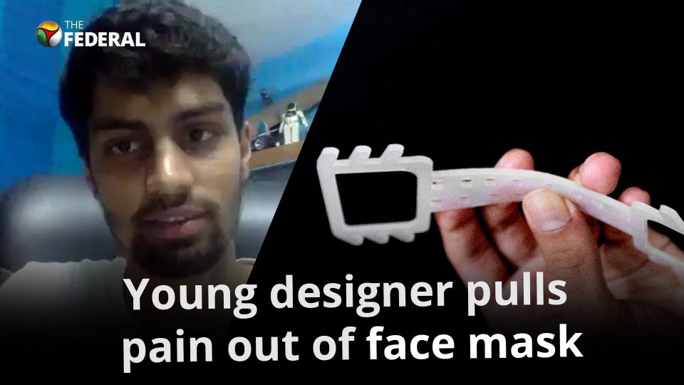 In COVID times, young designer pulls pain out of face mask