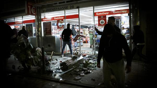 vandalism, Germany, Stuttgart city, police attacks, drug check