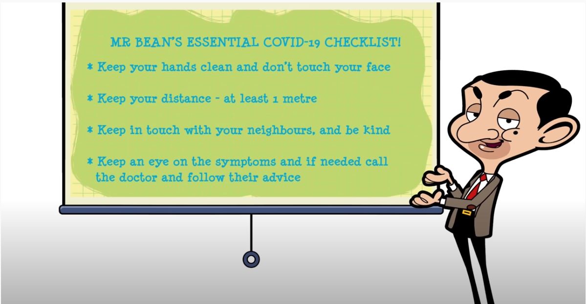 WHOs new ad on COVID-19 checklist features Mr Bean