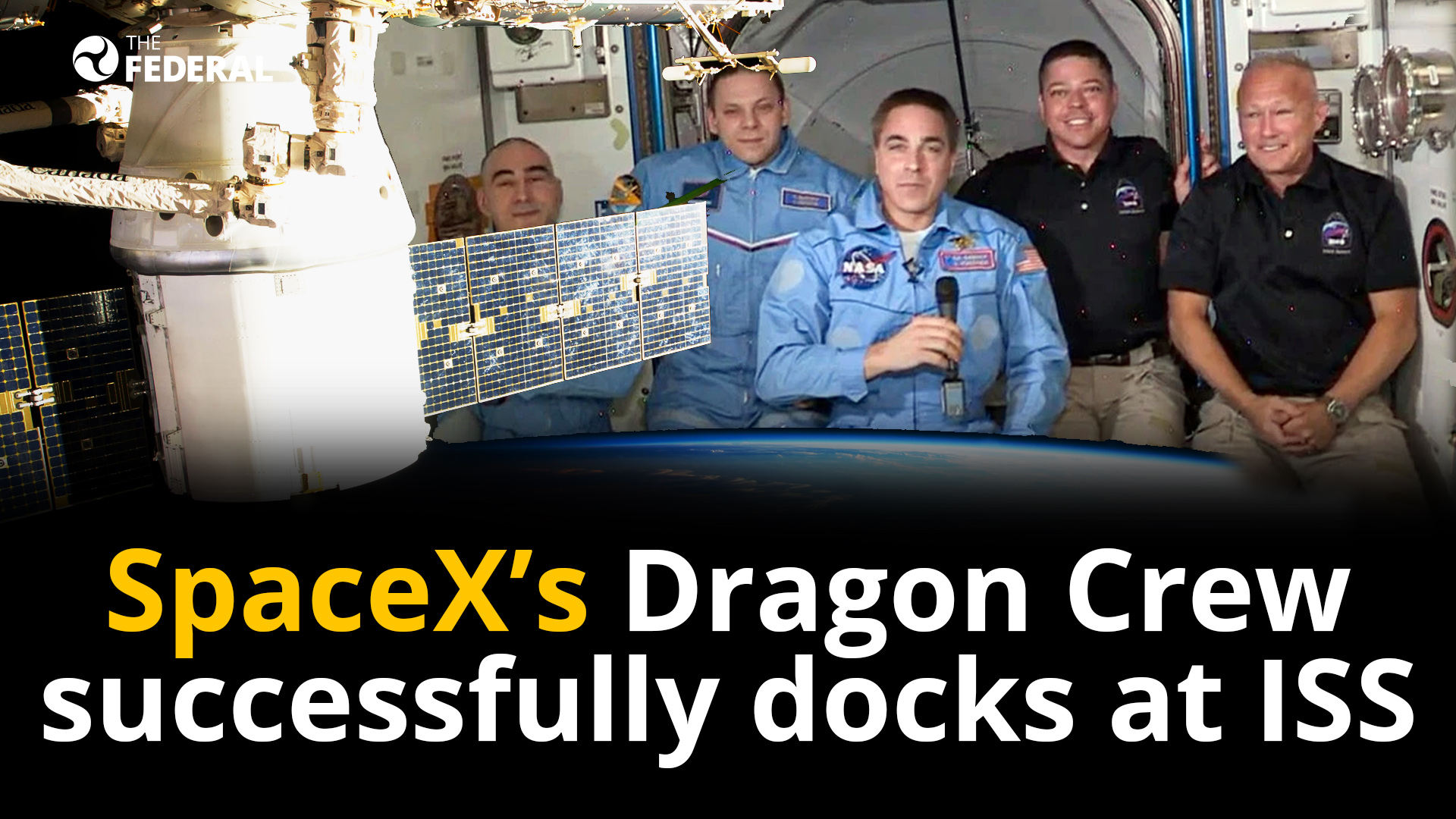 SpaceXs Dragon Crew successfully docks at ISS