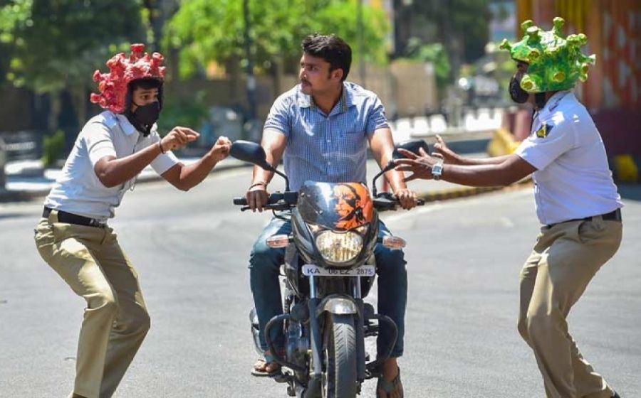 Bikers cross all limits to meet dear ones, take COVID norms lightly