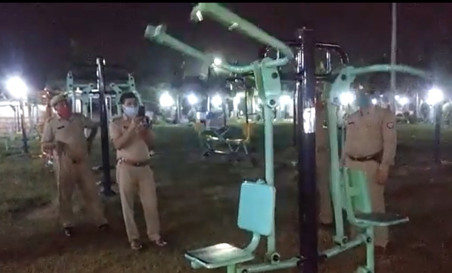 open gym equipment, Jhansi, Uttar Pradesh, ghost, viral video, Jhansi Police