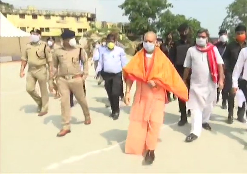 Yogi Adithyanath visits Ayodhya ahead of Ram temple construction ceremony