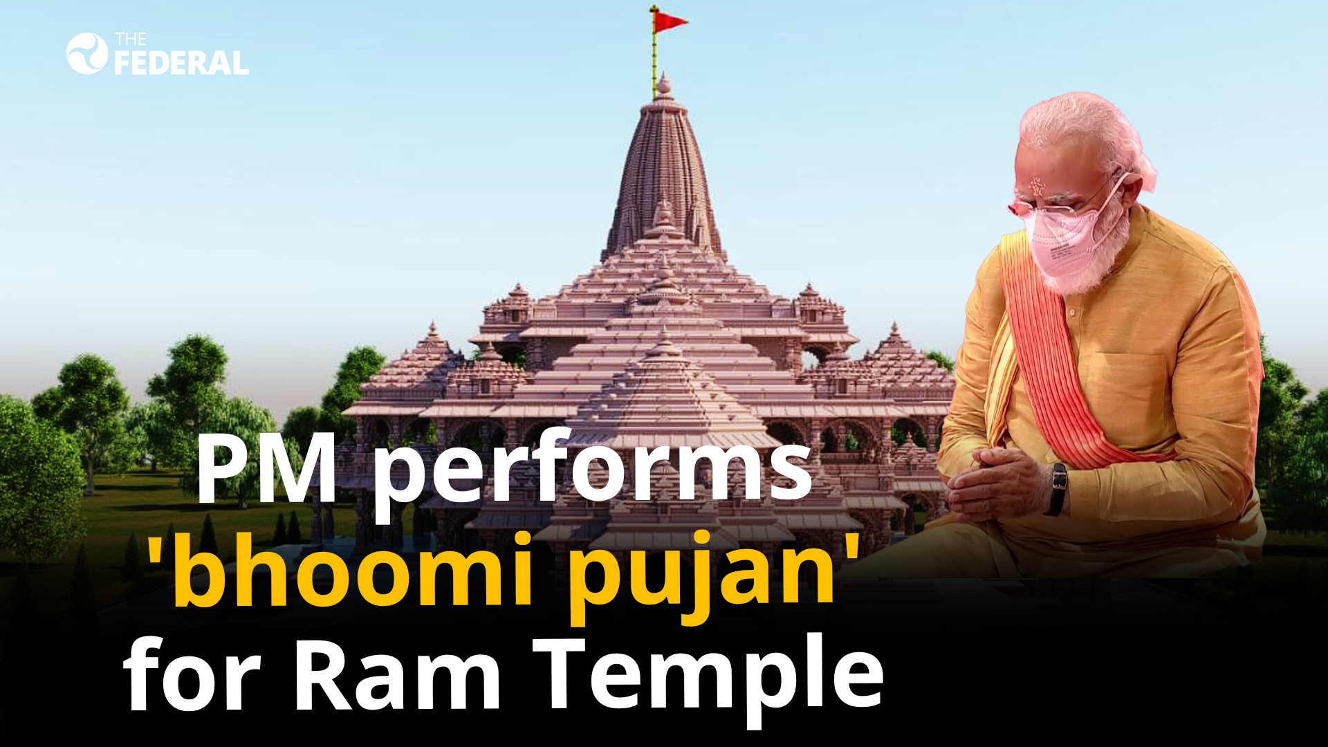 PM lays foundation for Ram temple in Ayodhya, work to take 3 years