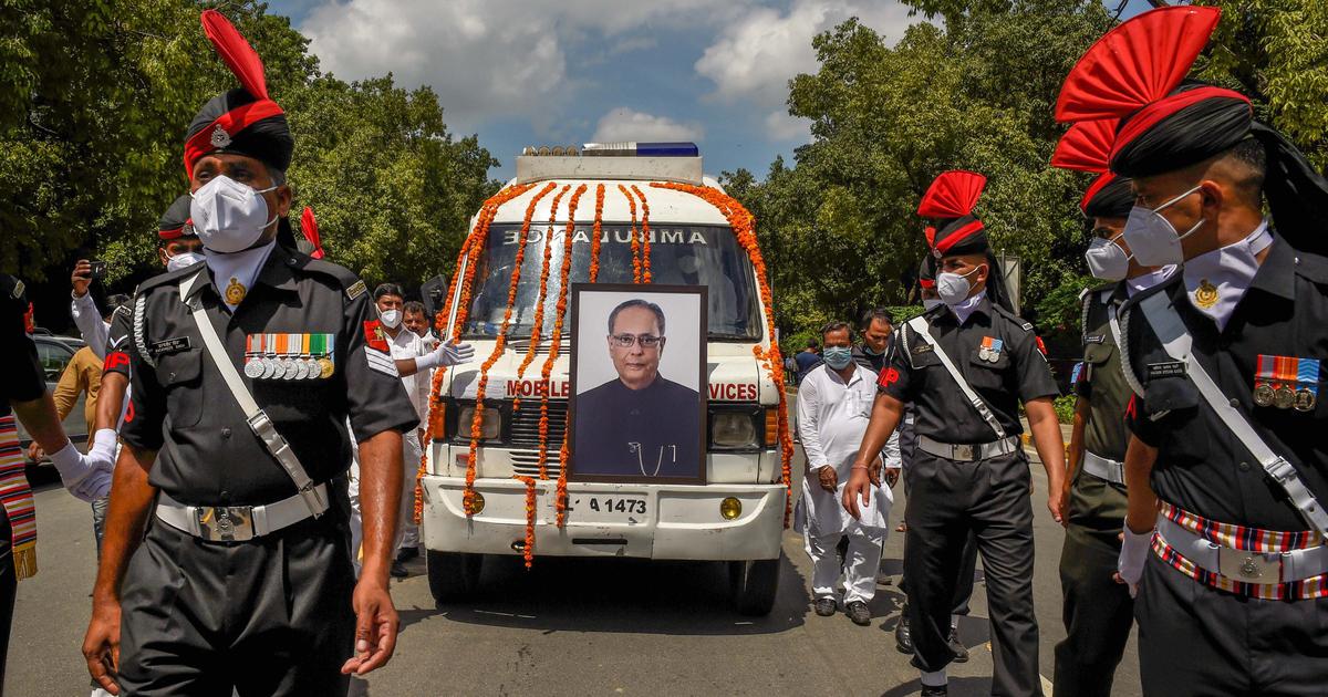 Pranab Mukherjee laid to rest with state honours, son Abhjit conducts last rites
