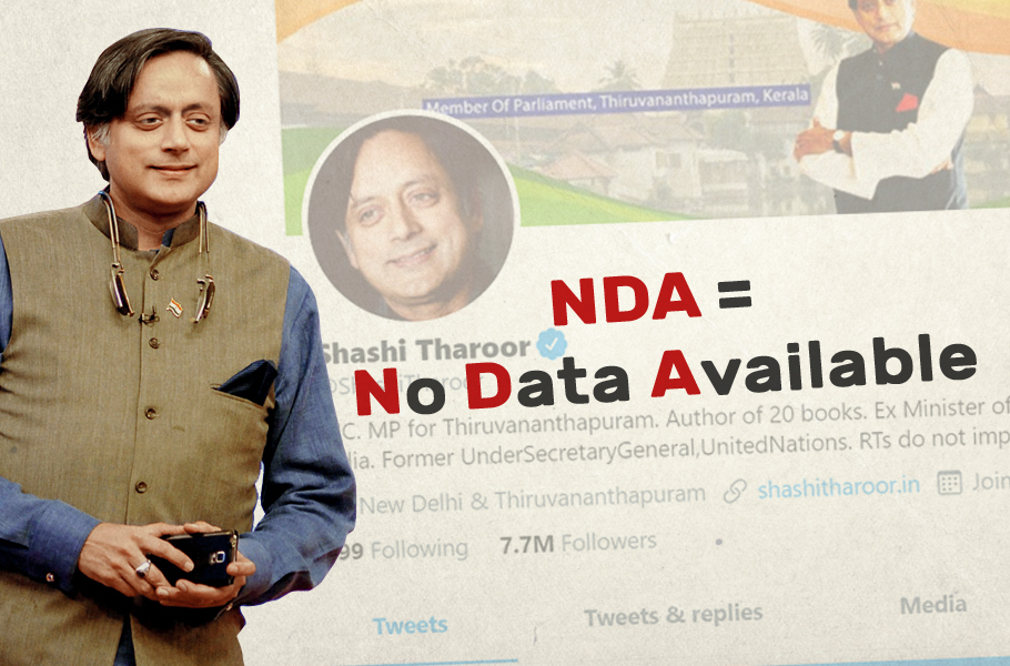 NDA=No Data Available: Tharoor’s latest play on words