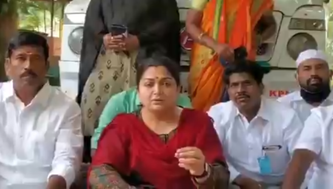 Manusmriti row: Khushbu Sundar attempts protest, detained en route