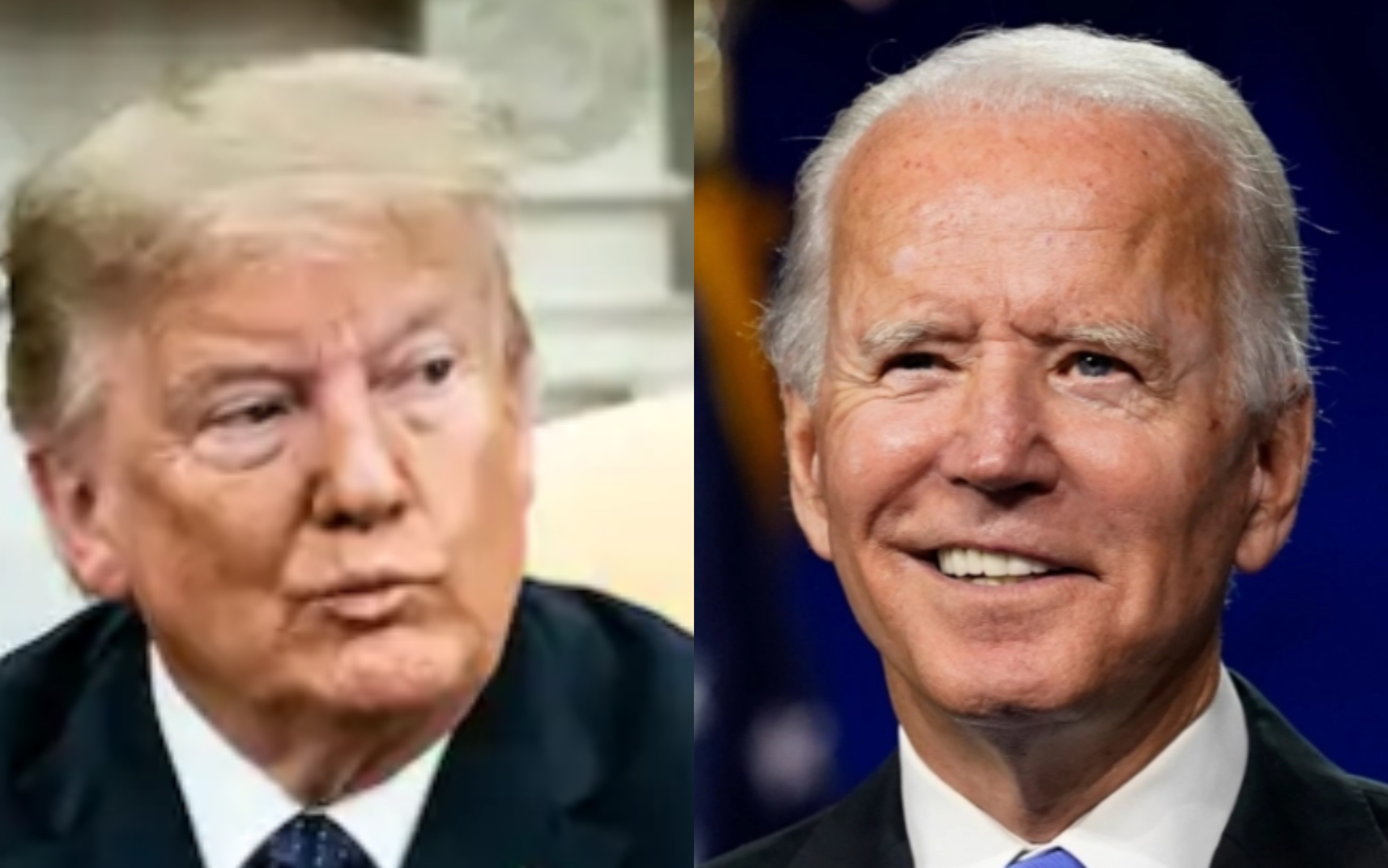 Trump and Biden move along but in different ways