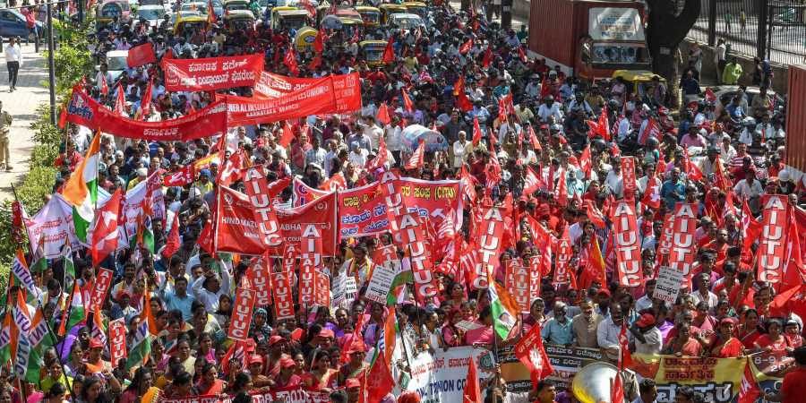 Trade unions, bank employees go on nationwide strike to decry labour laws
