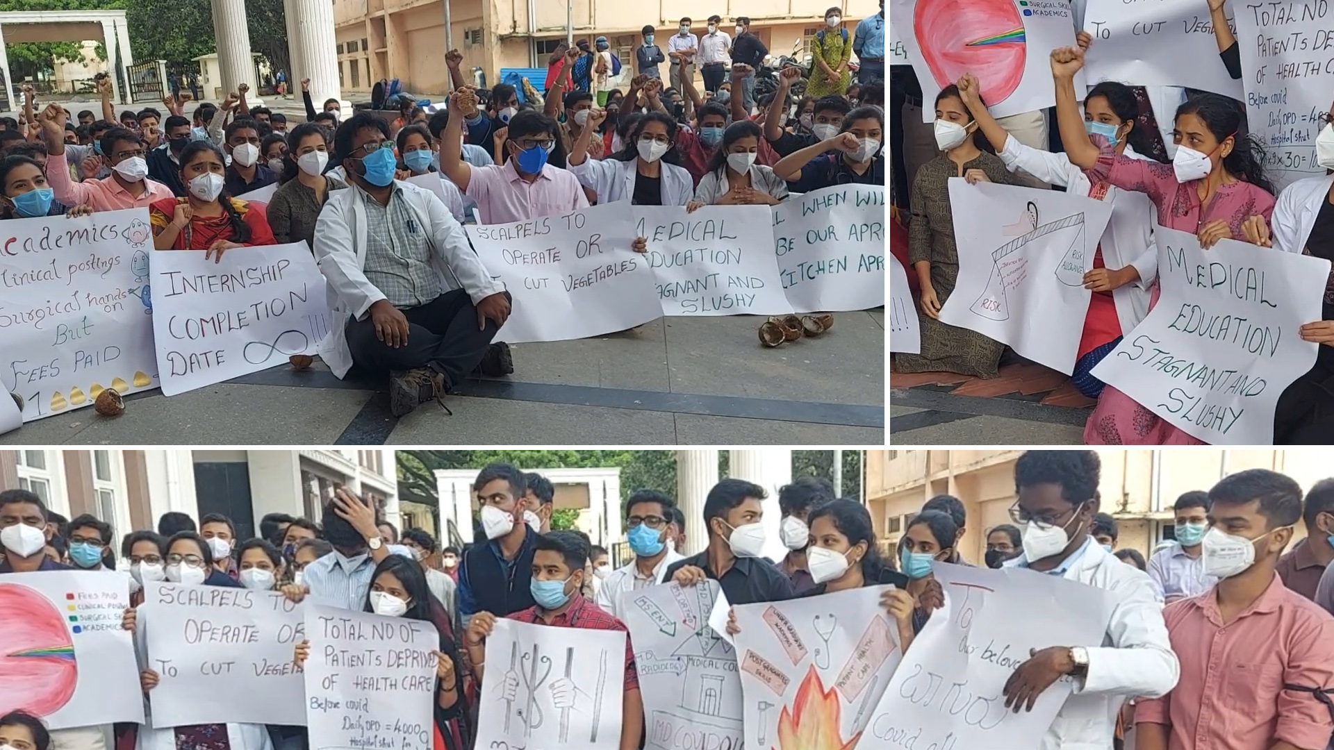 Doctors protest in Karnataka for resumption of non-COVID services