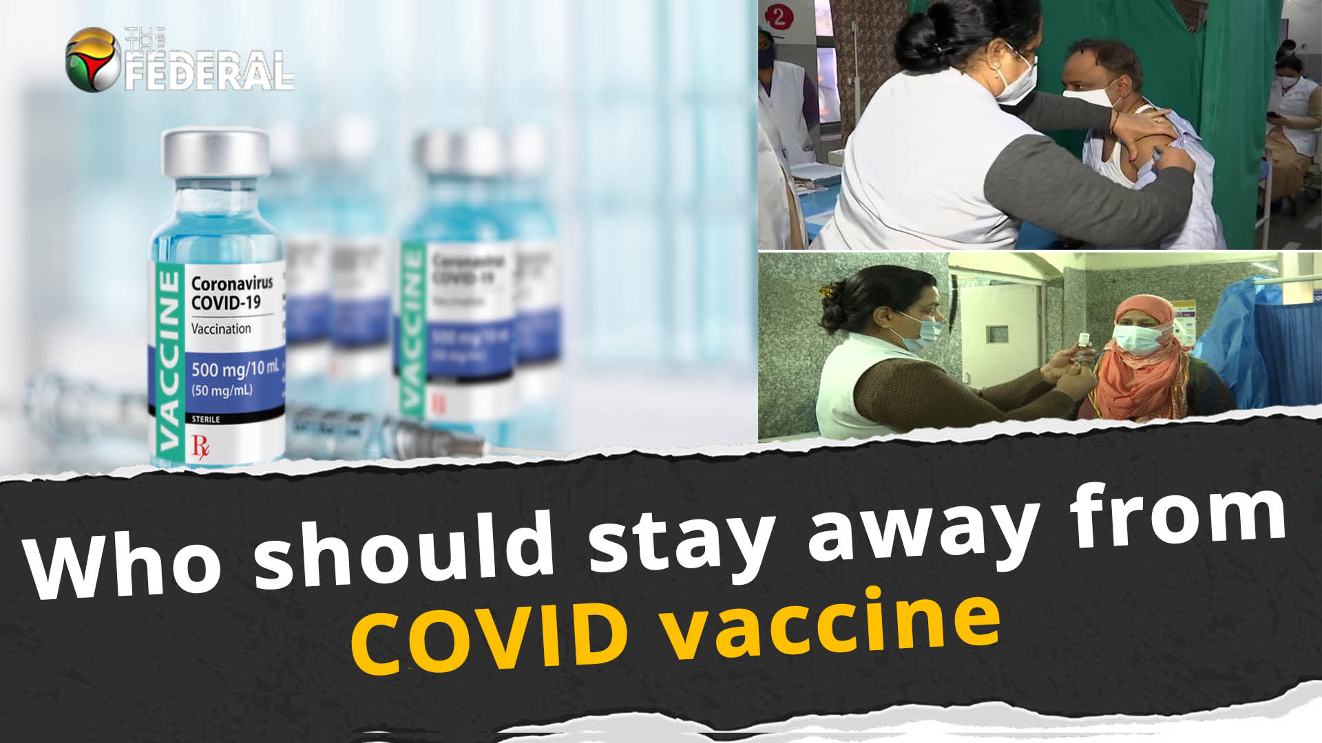 Who should stay away from COVID vaccine