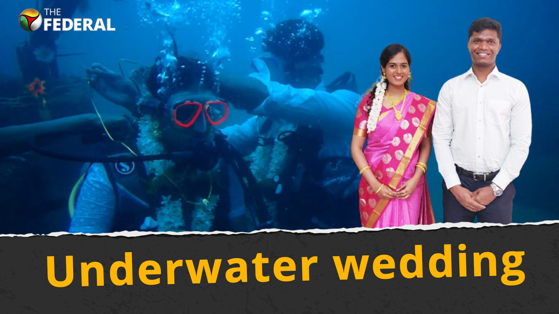 Couple marries underwater in Neelankarai
