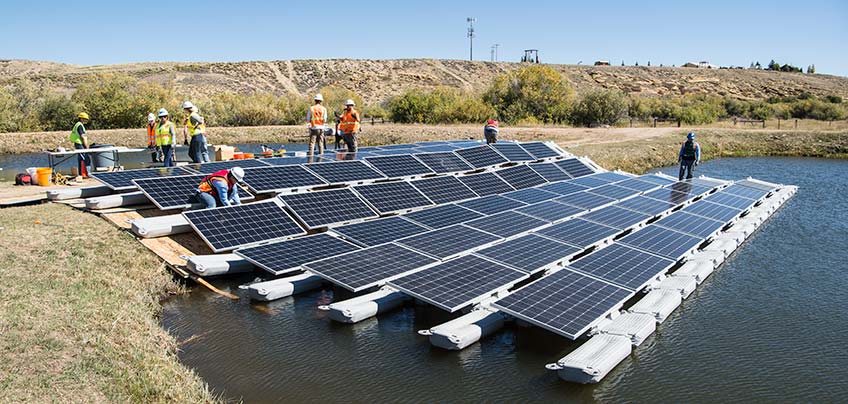 Floating solar panels threaten to disturb water ecosystem