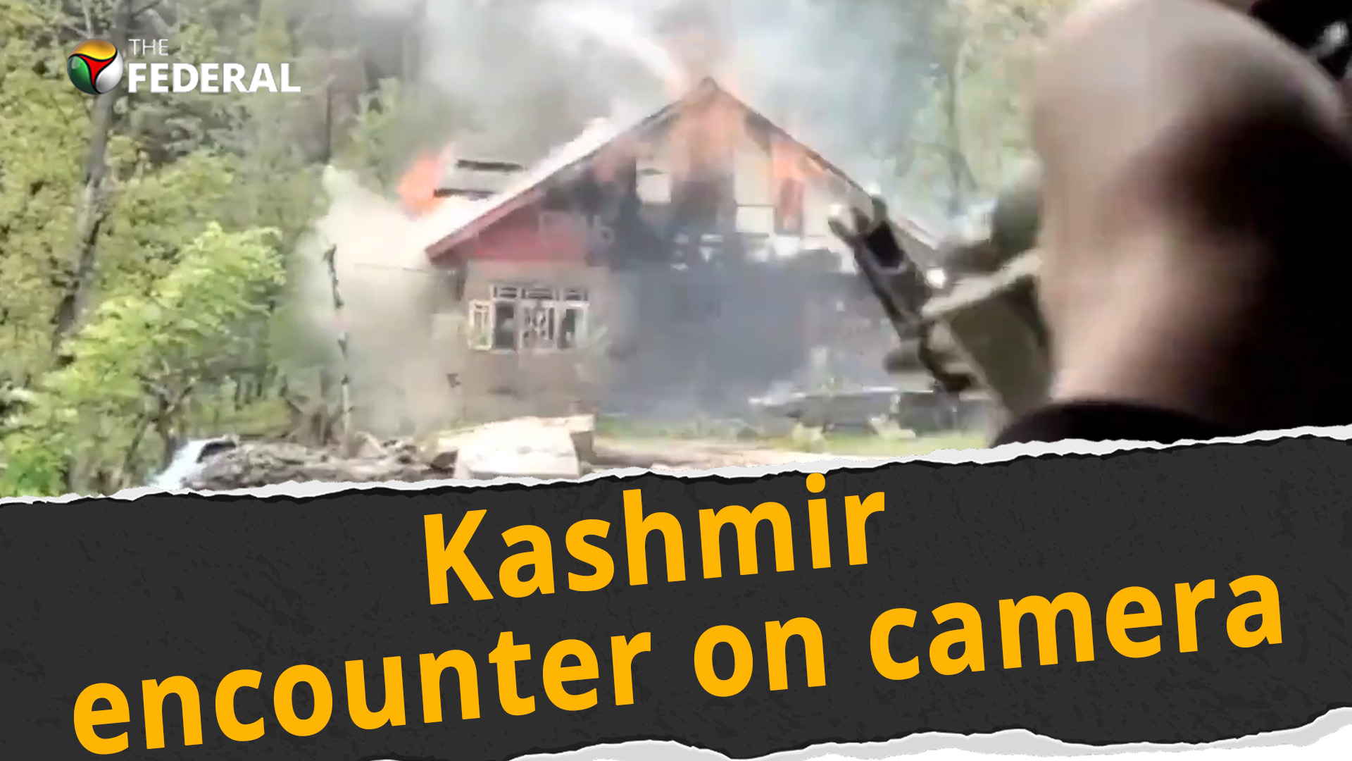 Encounter caught on camera, 3 LeT terrorist killed in Kashmir