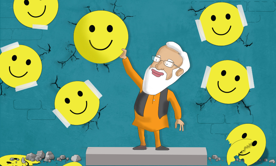 Why Modi’s positivity drive fails to cheer up people