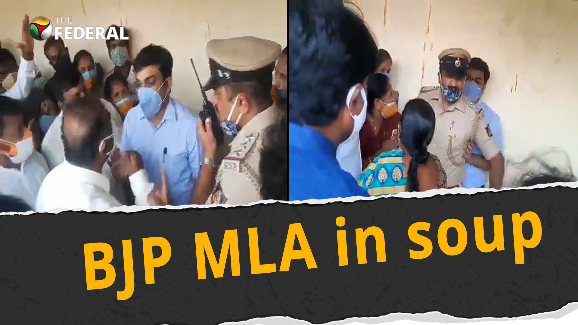 Video shows BJP MLA Satish Reddy’s supporters manhandling IAS officer