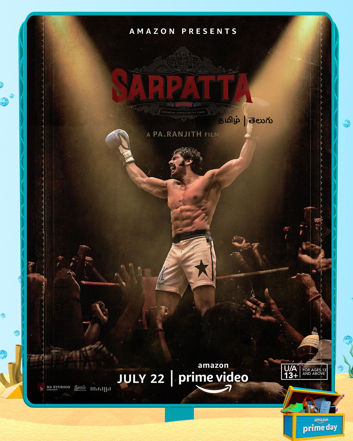 Aryas boxing drama Sarpatta Parambarai to premier on July 22