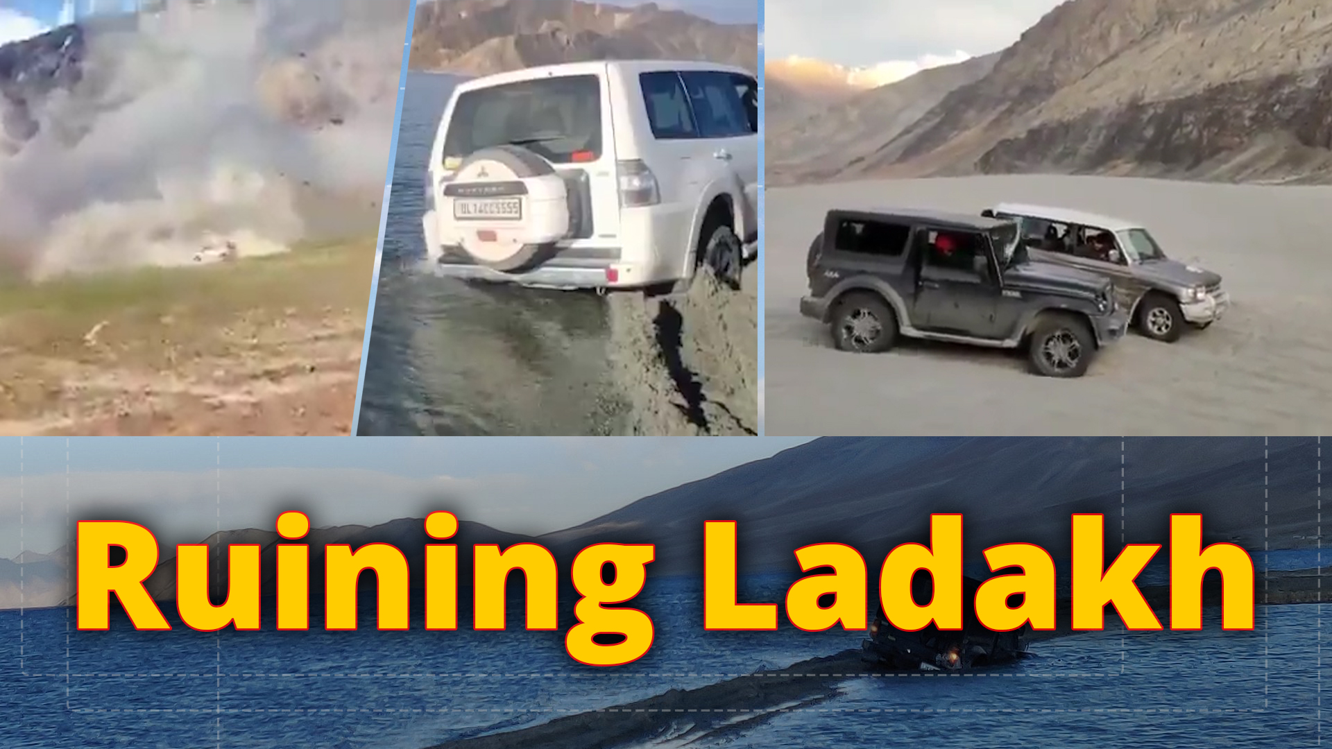 Reckless tourists in SUVs go berserk at Ladakh