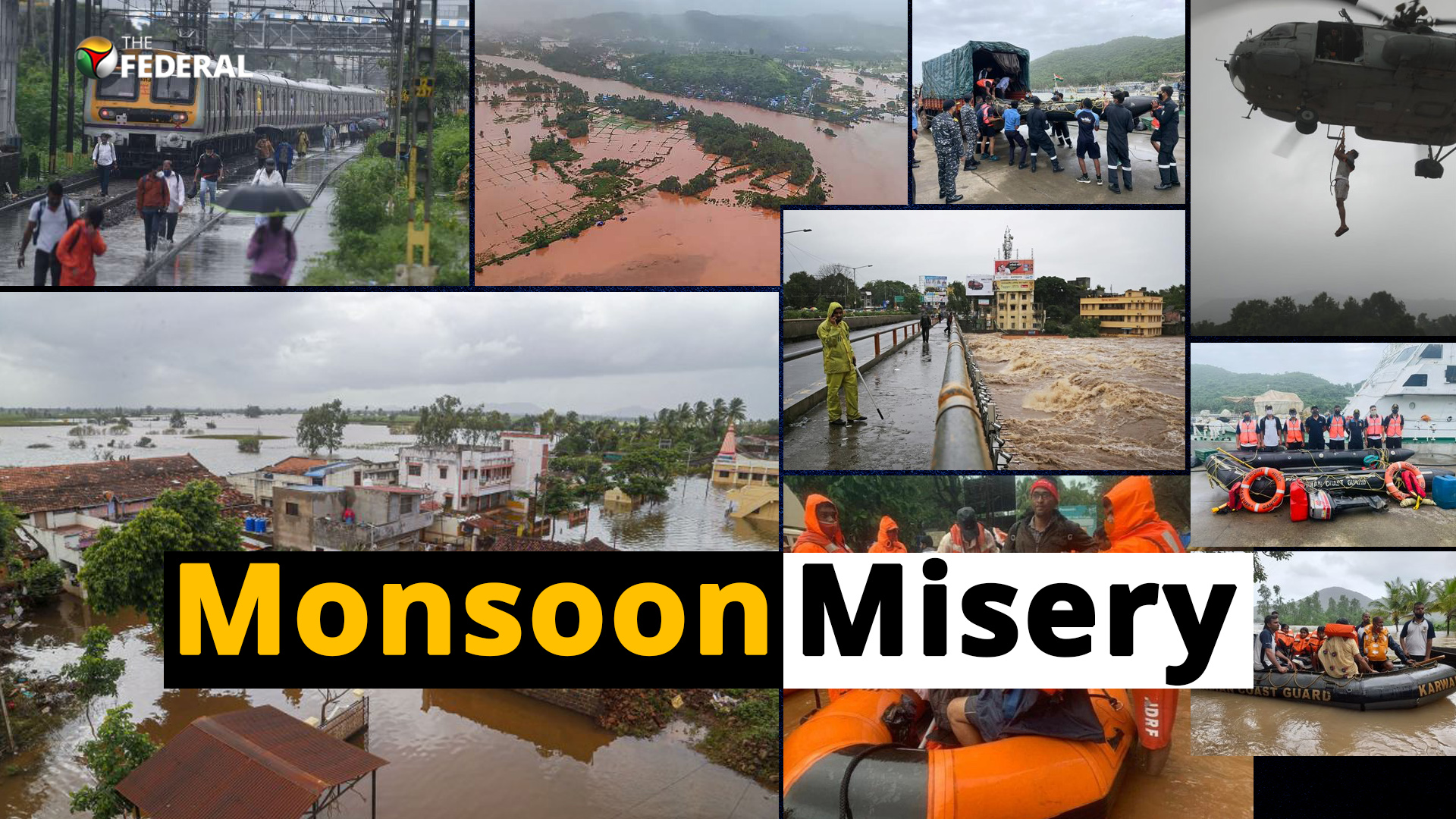Floods & Landslides Cause Chaos Across Maharashtra, Karnataka & Andhra Pradesh